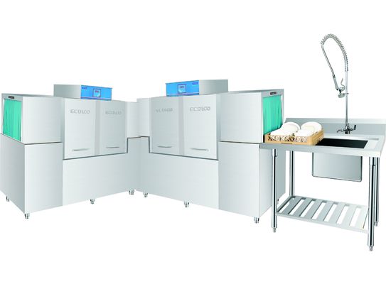 Chine équipement commercial de vaisselle de la cuisine 350KG, lave-vaisselle commercial de convoyeur fournisseur