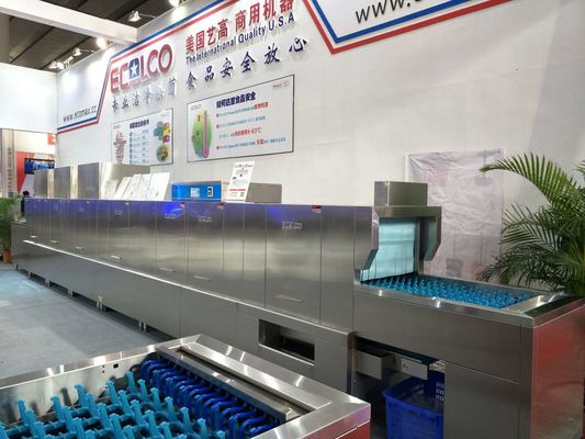 Chine lave-vaisselle commercial 1900H 9600 W850D de l'acier inoxydable 56KW/92KW pour des restaurants fournisseur