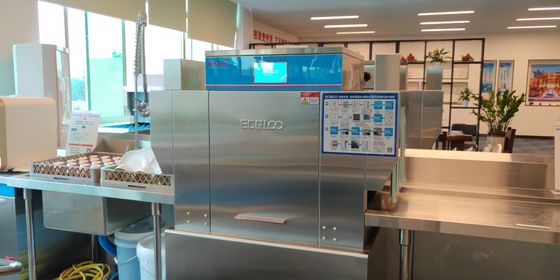 Chine Lave-vaisselle commercial précis de convoyeur, lave-vaisselle de support de l'affichage à LED Trois fournisseur