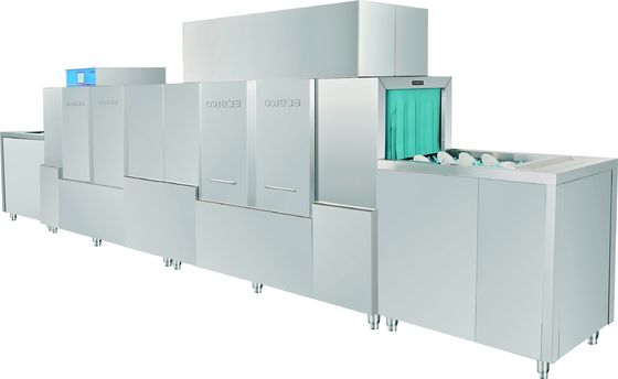 Chine Lave-vaisselle à longue chaîne ECO-L580P2H2 de 42KW/78KW 1900H5800W850D pour des restaurants fournisseur
