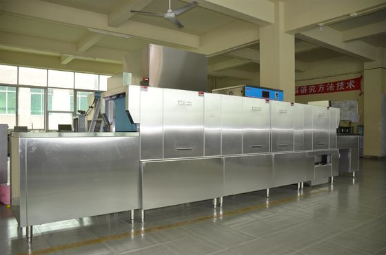 Chine Type de vol d'acier inoxydable lave-vaisselle 35KW/71KW pour des restaurants fournisseur