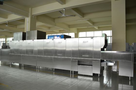 Chine lave-vaisselle à longue chaîne ECO-L730CP2H2 de l'acier inoxydable 730KG pour des hôtels fournisseur