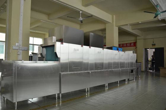 Chine distributeur commercial de lave-vaisselle d'acier inoxydable de 1900H 7300W 850D à l'intérieur pour des cantines de personnel fournisseur