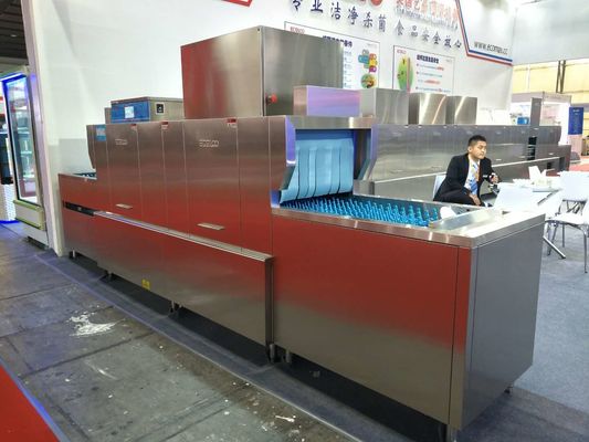 Chine Distributeur 1900H4700W850D à l'intérieur du lave-vaisselle à longue chaîne ECO-L470PH pour des cantines de personnel fournisseur