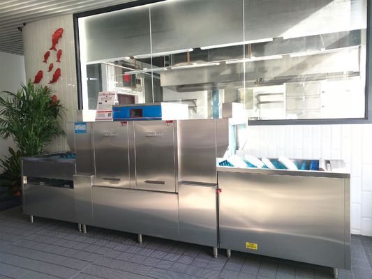 Chine Distributeur du lave-vaisselle 1600H 3900W 850D de cuisine de restaurant à l'intérieur d'ECO-L390P2 fournisseur