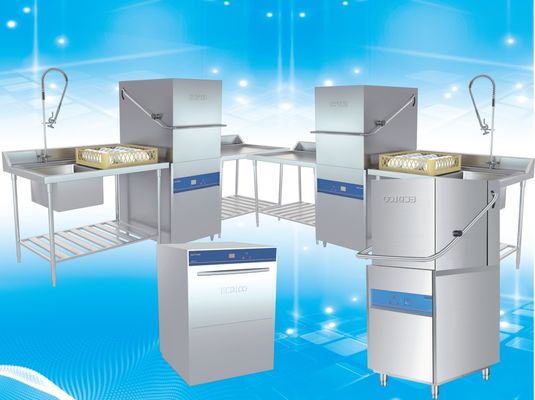 Chine Type à grande vitesse lave-vaisselle de capot pour l'opération facile 107KG de restaurant fournisseur