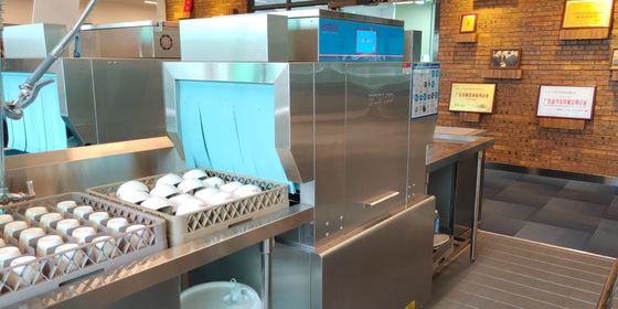 Chine Double lave-vaisselle économiseur d'énergie de support, machines de vaisselle à hautes températures fournisseur
